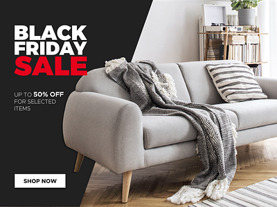 Black Friday Sale promo banner graphic design ui ux