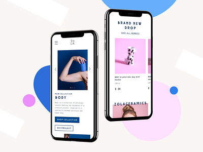 Zolaceramics webpage concept design graphic design ui ux