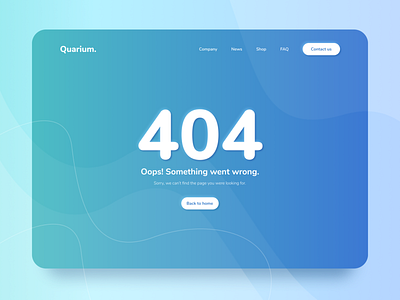 Daily UI #008 | 404 page