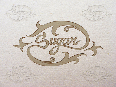Sugar art sugar text vector