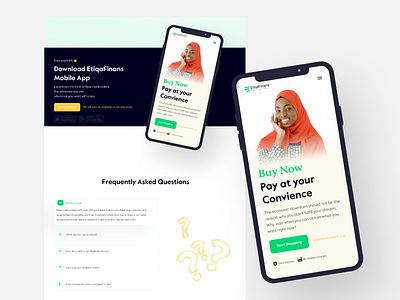 Etiqafinans Landing Page app clean ui design fintech illustration landing page product design ui uiux user experience web app website