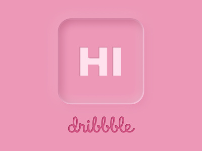 Hello Dribbble app button button design design hello dribble mobile typography ui