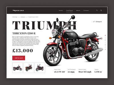 Motorcycle Website Concept