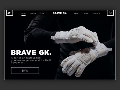 Sports Equipment - Home Page Concept design homepage design ui web