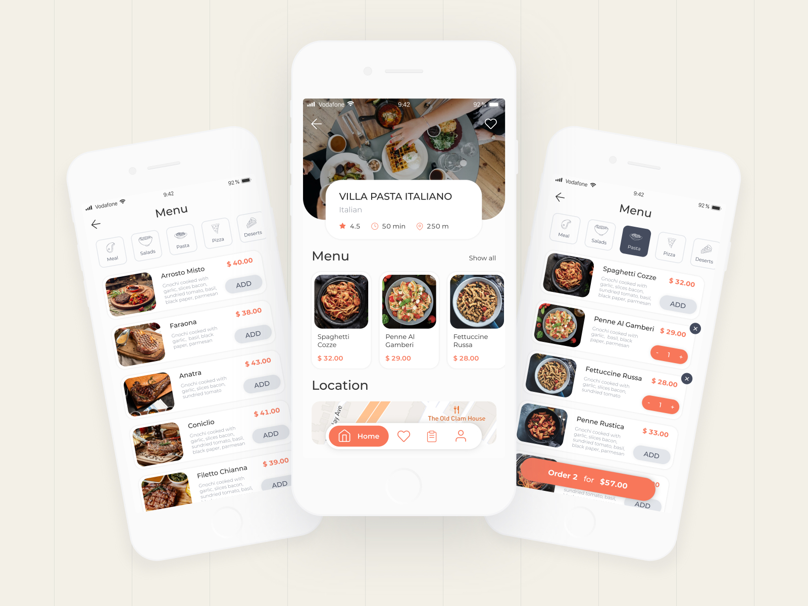 Food Point - Pre-order App | Restaurant and Menu Screen by Dasha Yurova ...