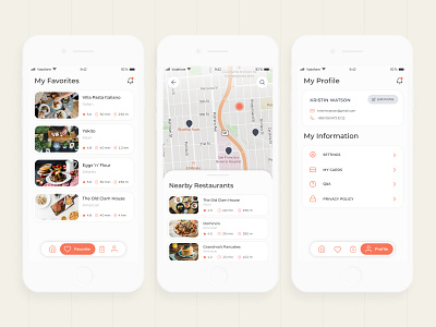 Food Point - Pre-order App | Screens app app design design filter homepage design ios app design ui
