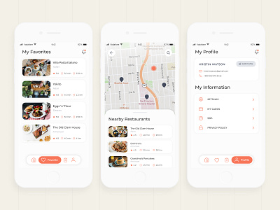 Food Point - Pre-order App |  Screens