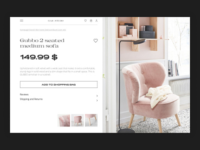 Product Page - Furniture Shop