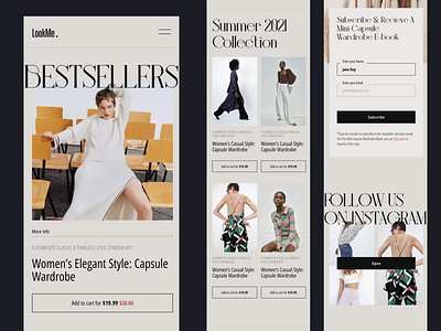 Fashion E-Commerce design ecommerce fashion homepage design mobile ui