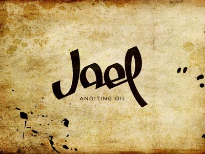 Jael Anoiting Oil bible brand branding custom type jael logo