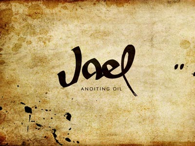 Jael Anoiting Oil v2 bible brand branding custom type jael logo