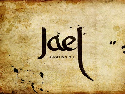 Jael Anoiting Oil v3 bible brand branding custom type jael logo