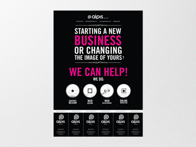 Poster Promo Alpis Design ad design poster print promo
