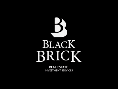 Black Brick Logo Concept 3 black brick brand branding logo