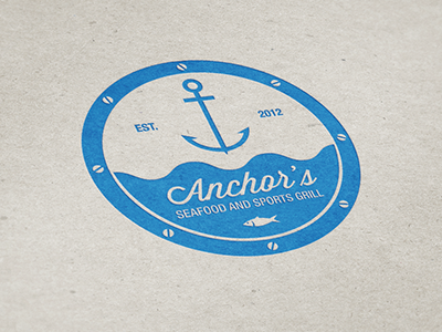 Anchor's Logo v3 anchor branding concept grill logo seafood