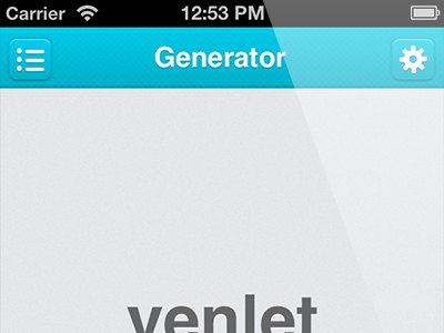 Generator (iPhone App Preview 2) app element generator ios iphone ui ux