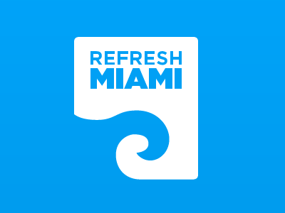 Refresh Miami Logo v1 branding logo miami refresh