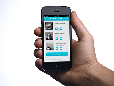 About dNominator about app dnominator element generator ios iphone ui ux view