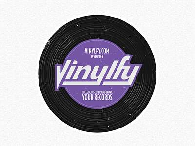 Vinylfy Sticker logo record sticker vinyl vinylfy