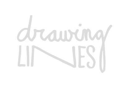 Drawing Lines hand-drawn lettering hand-drawn type recess