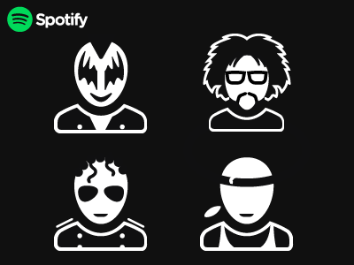 Spotify Busticons busts icons music spotify