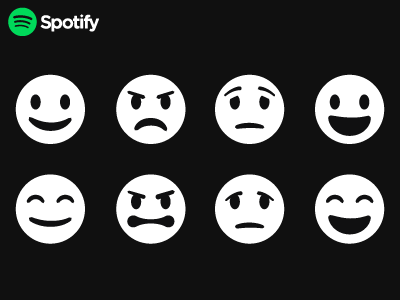 Spotify Emoticons tests by Hicksdesign on Dribbble