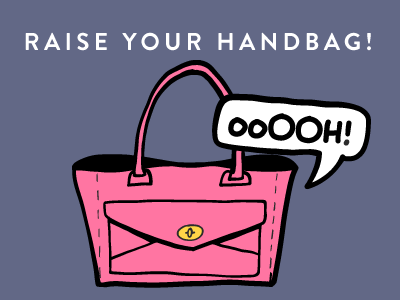 Raise your handbag! emoji handbags handdrawn illustrations stickers