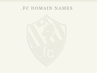 .fc domain names badge football petition simple