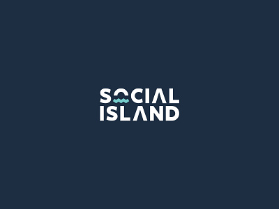 Social Island | Logo Design art branding design illustrator logo minimal typography vector