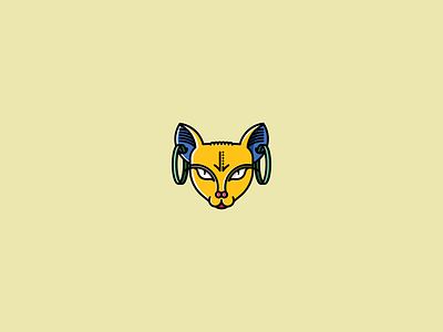 Pharaonic Cat animal art branding cat design icon illustration illustrator logo vector