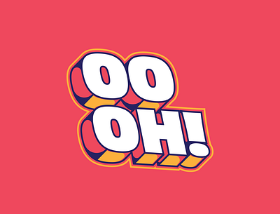 oooh! Typography art branding design icon illustration illustrator logo typography vector