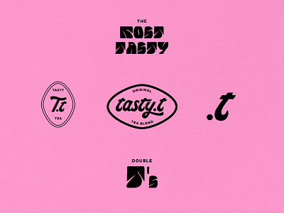Tasty T beverage branding branding design color custom type healthy icon illustration logo logo design typography