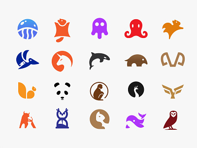 Minimal Animals Marks 2022 animal bird color design icon logo mark marks minimal