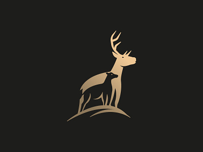 Elk. Unused design. abstract animal animal illustration animal logo antlers branding creativity deer design elk minimal minimalist nature negativespace north pine tree wild wood