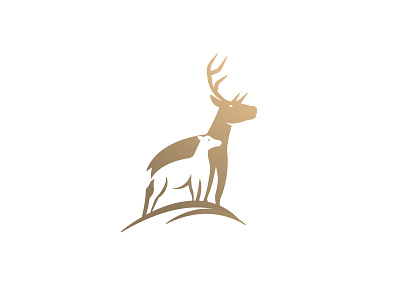 Elk. Unused design. abstract animal animal illustration animal logo branding creativity deer design elk minimal minimalist mother nature negativespace north pine pine tree wild wood