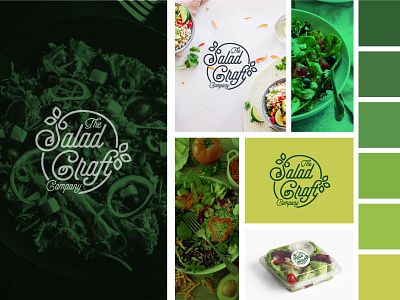 The Salad Craft branding clean creative design food eating green healthy identity logo logotype minimal nature salad simple space typography vector vectors