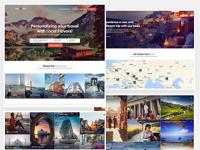 Hopohop redesign travel website
