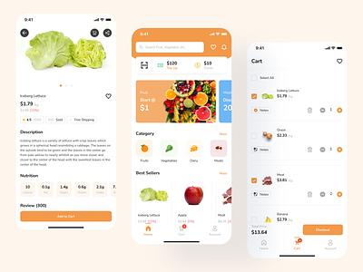 Grocery App app design grocery grocery app mobile app ui uidesign uiux ux uxdesign