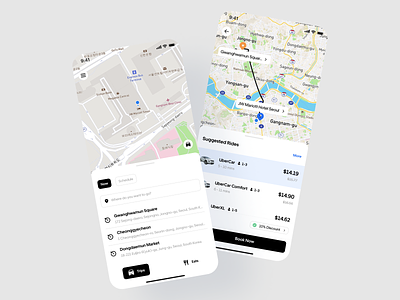Uber App Redesign app design mobile app ride ride app uber uber app ui uidesign uiux ux