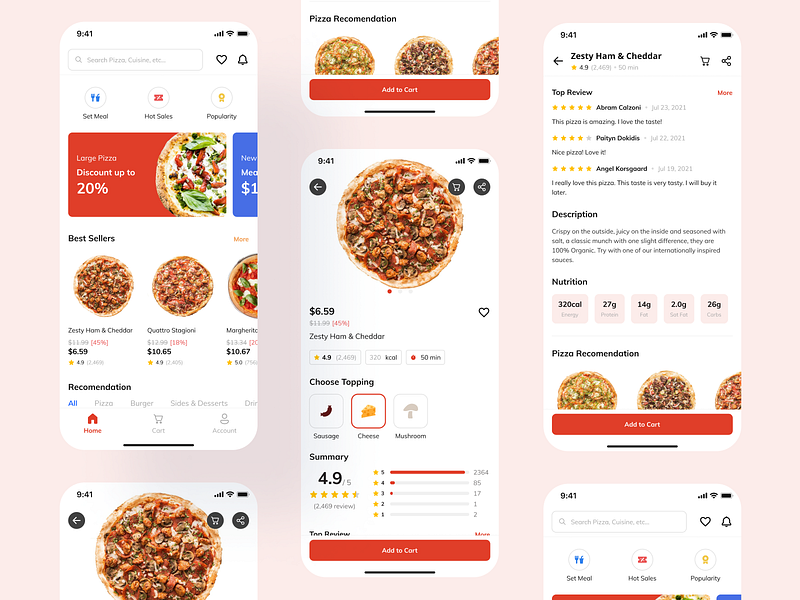 Pizza Delivery App by Yudit Adythia Putra on Dribbble