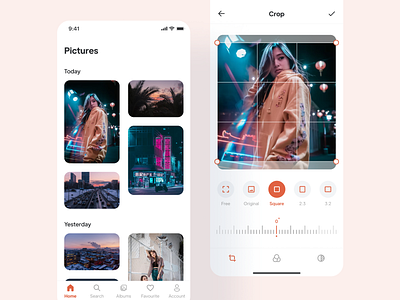 Photo Editor Mobile App app design editor mobile app photo photoeditorapp ui uidesign uiux ux