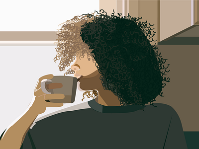 Morning Coffee adobe illustrator