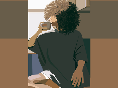 Morning Coffee Version 2 adobe illustrator