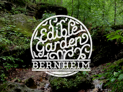 Edible Garden arboretum decoration garden logo nonprofit