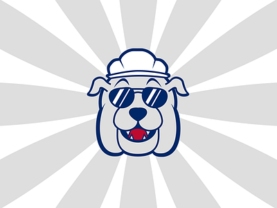 Buster the Bulldog animal branding bulldog character construction dog logo mascot repair