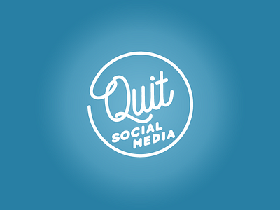 Quit Social Media disconnect logo social media