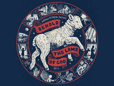 Lamb advent andrew peterson bible biblical christmas concert concert poster lamb shirt design t shirt