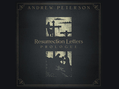 Resurrection Letters album cover andrew peterson christian cross crucifixion easter good friday illustration lent religious