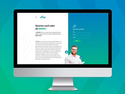 Landing Page - RFXCEL ebook landingpage onepage ui uidesign uiux userinterface webdesign website