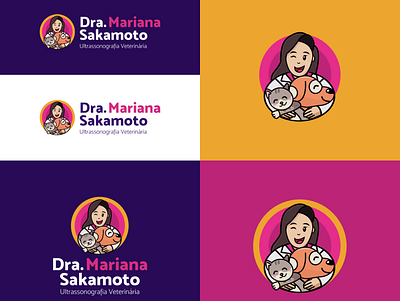 Brand - Veterinary Mariana Sakamoto brand branding cat dog logo pets veterinaty